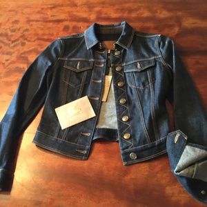 Burberry Brit denim jean jacket NWT xs